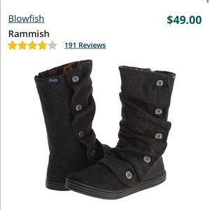 Blowfish Rammish black soft herringbone flannel